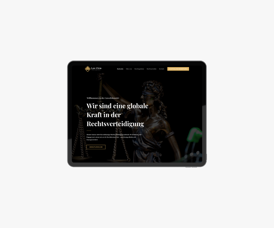 Anwaltsvorlage WordPress