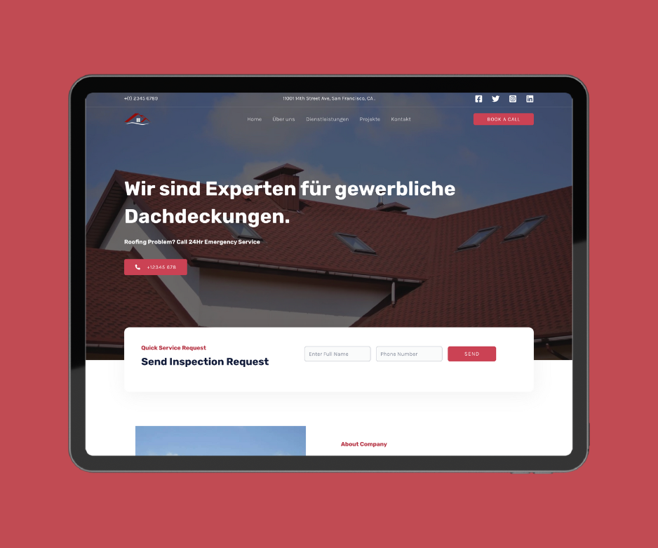 Dachdecker Website