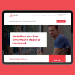 Website für Reinigungsdienst