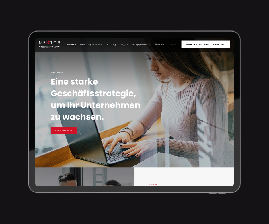Unternehmensberatung Website