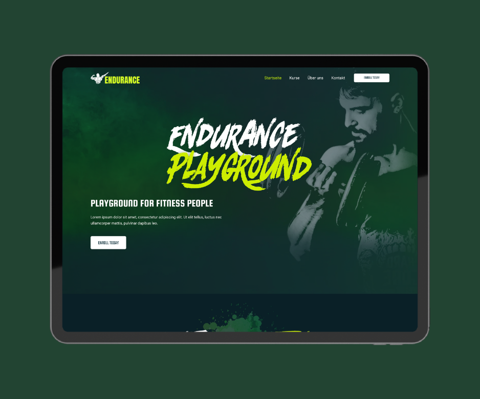 Fitnesscenter Website