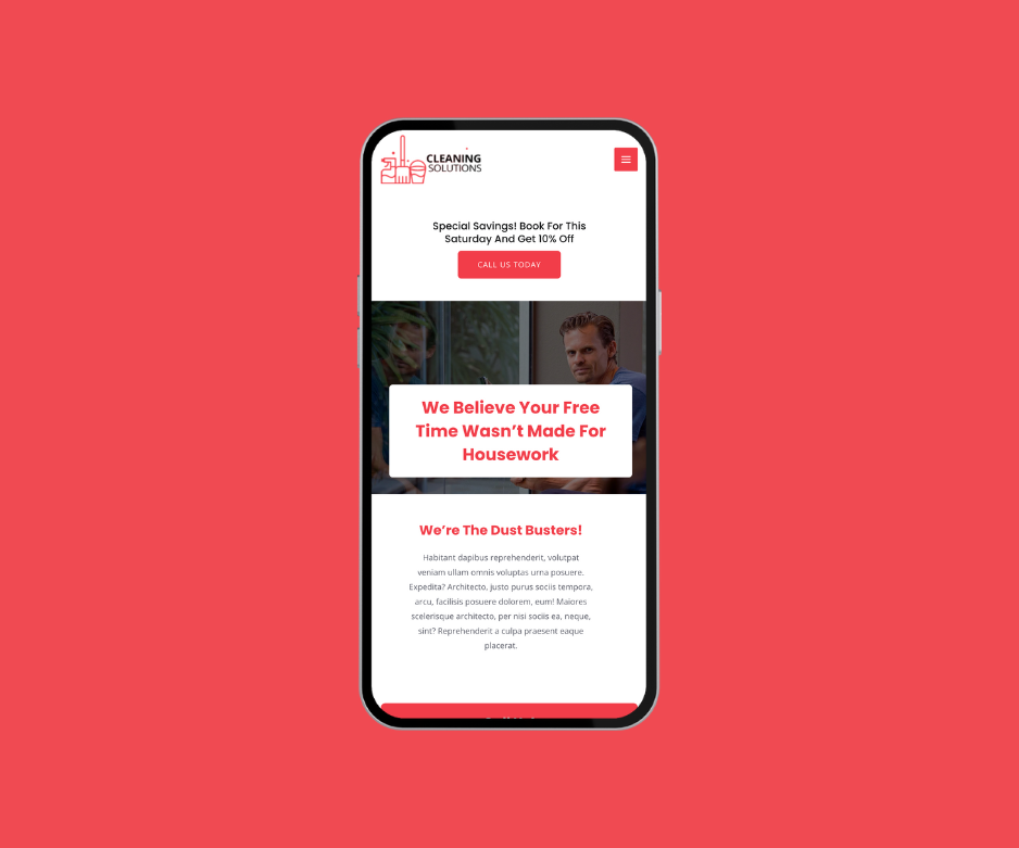 Website für Reinigungsdienst – Bild 2