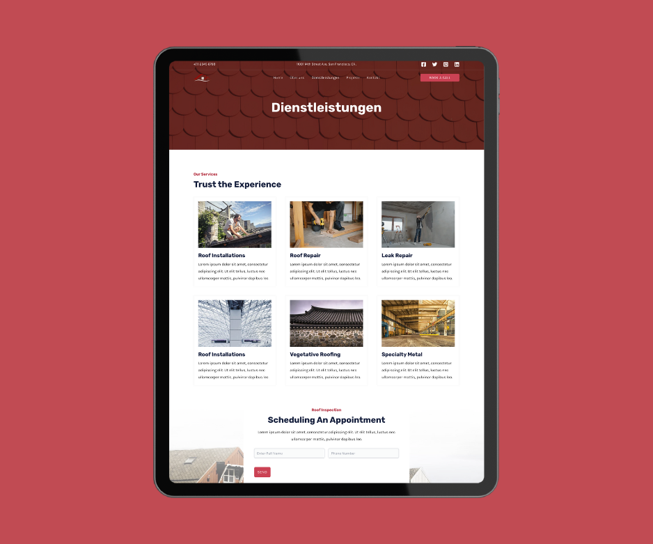 Dachdecker Website – Bild 3
