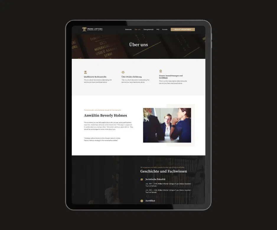Anwaltskanzlei Template