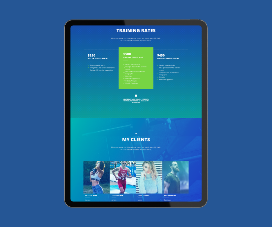 Fitnesscenter Vorlage – Bild 3