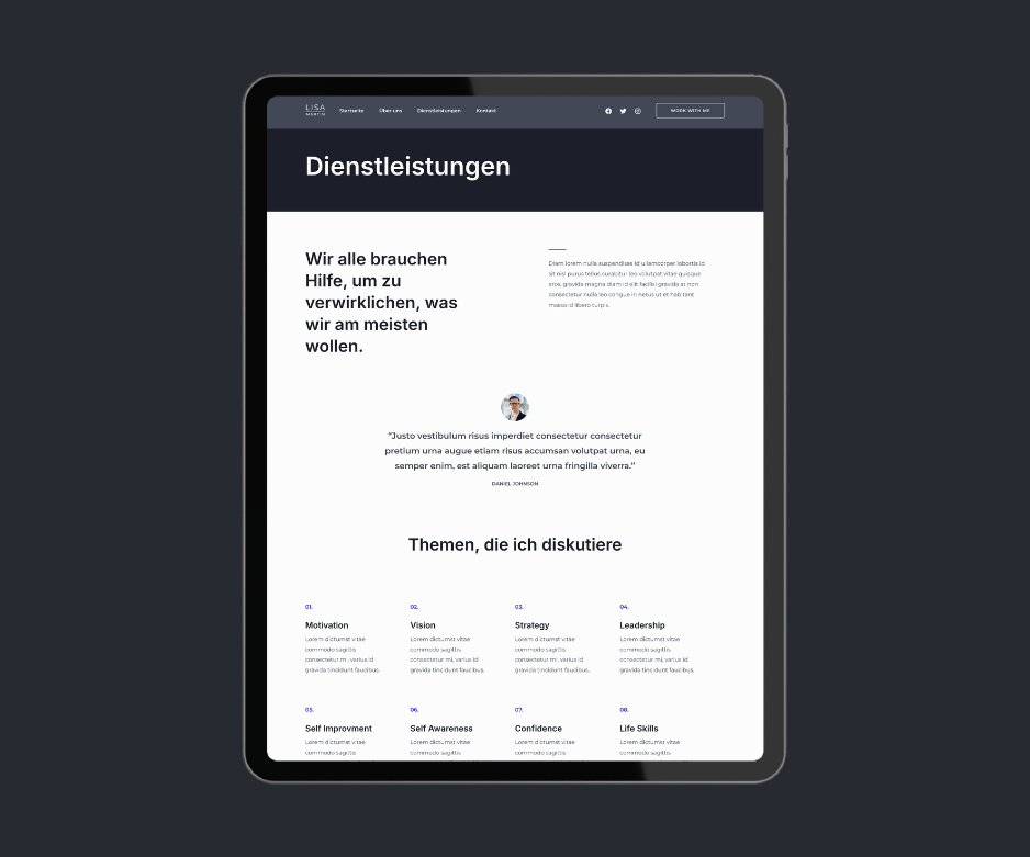 Beratungsfirma Website – Bild 3