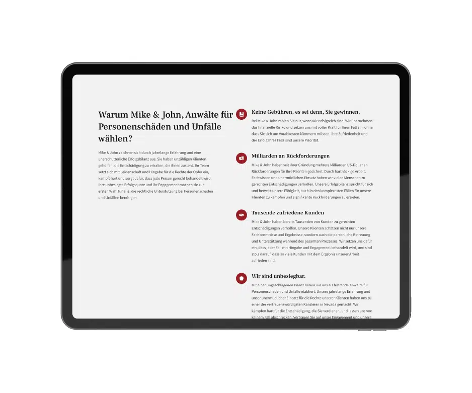 Rechtsanwalt Website