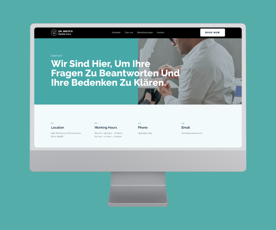 Zahnpflege Website