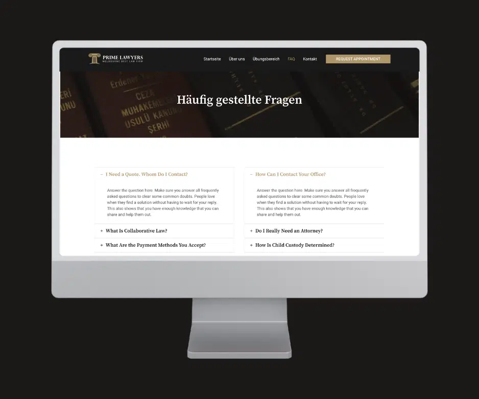 Anwaltskanzlei Template – Bild 5