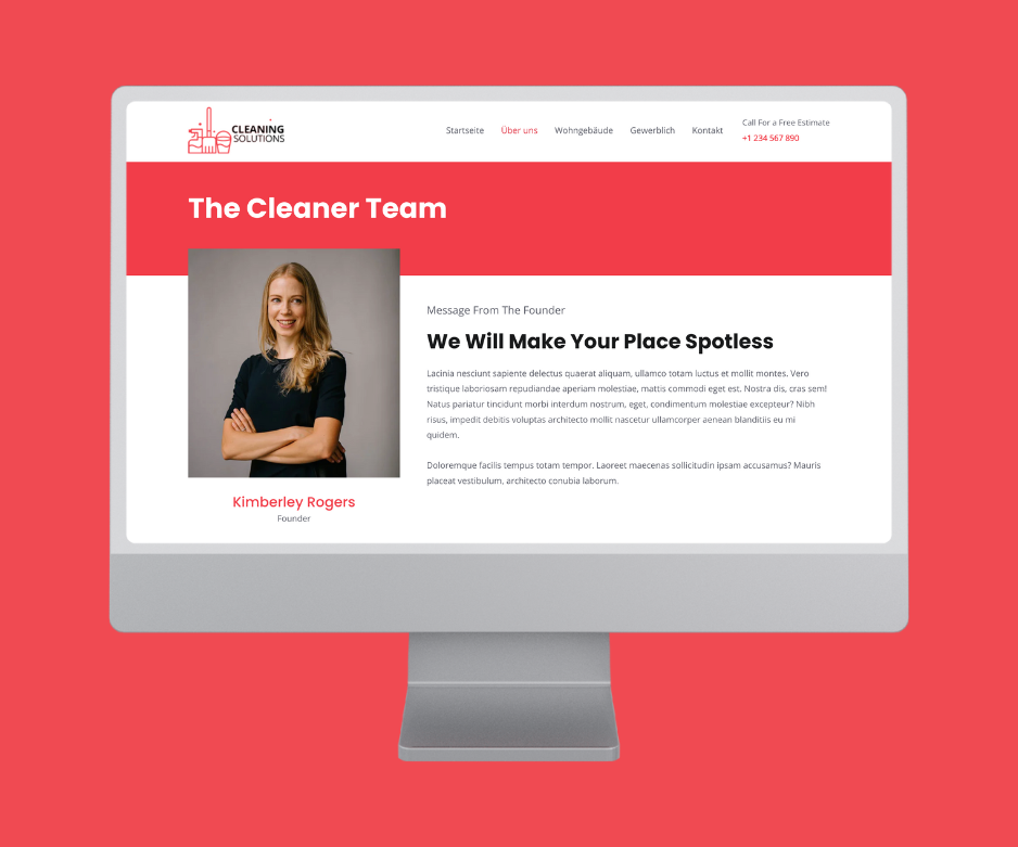 Website für Reinigungsdienst – Bild 5